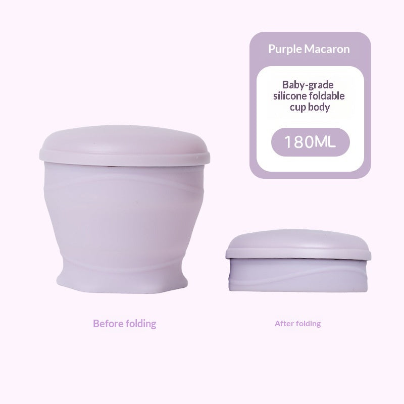 Coupe Macaron Mignon et amusant bouteille d'eau pliante