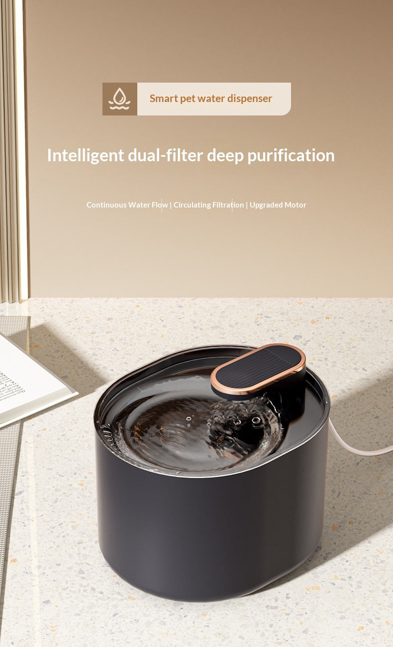 Fontaine d'eau intelligente à température constante pour animaux de compagnie
