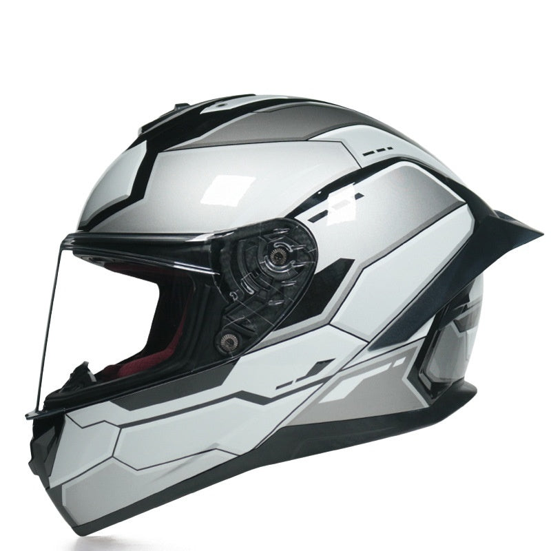 Casque de moto bébé garçon et fille été personnalité gros couple de queue