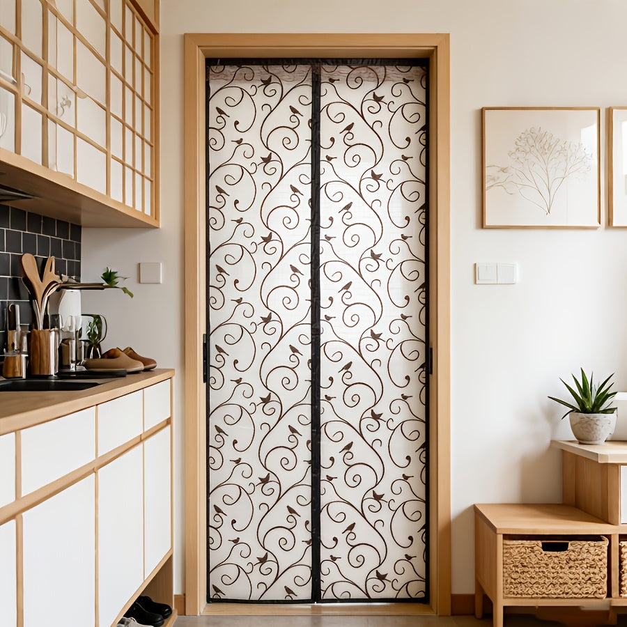 Porte d'écran magnétique 1PC - Fait avec la fibre de polyester verrouillée 3D design à motif
