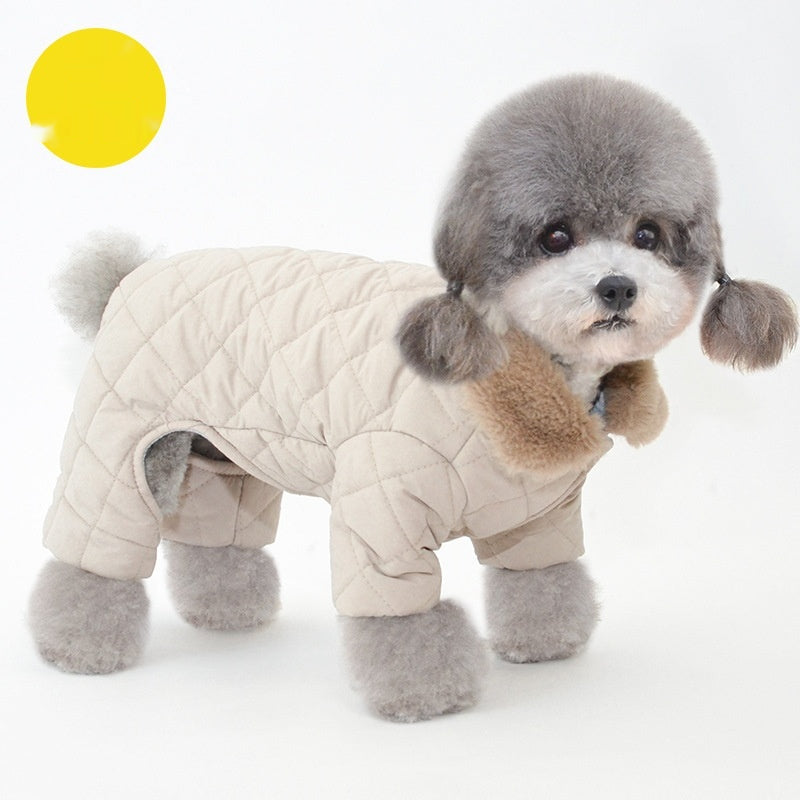 Manteau de coton pour chien de coton d'hiver
