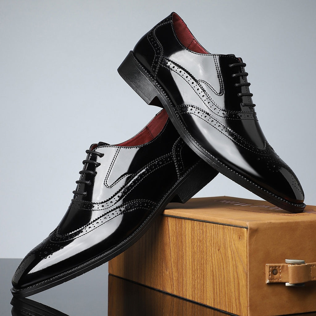 Chaussures décontractées en dentelle de style britannique pour hommes