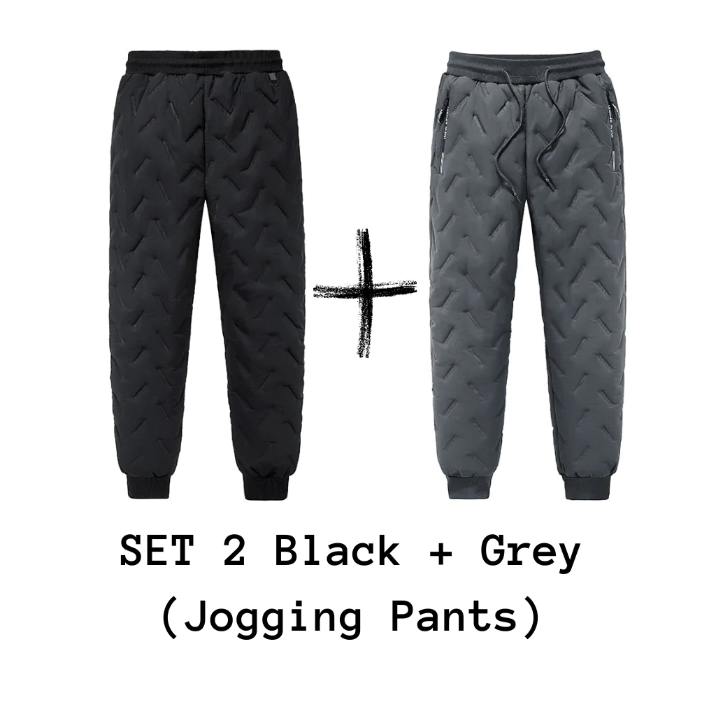 Pantalon pour hommes Velours d'hiver épaississant doux pantalons en polaire avec poche zippée Vent de grande taille