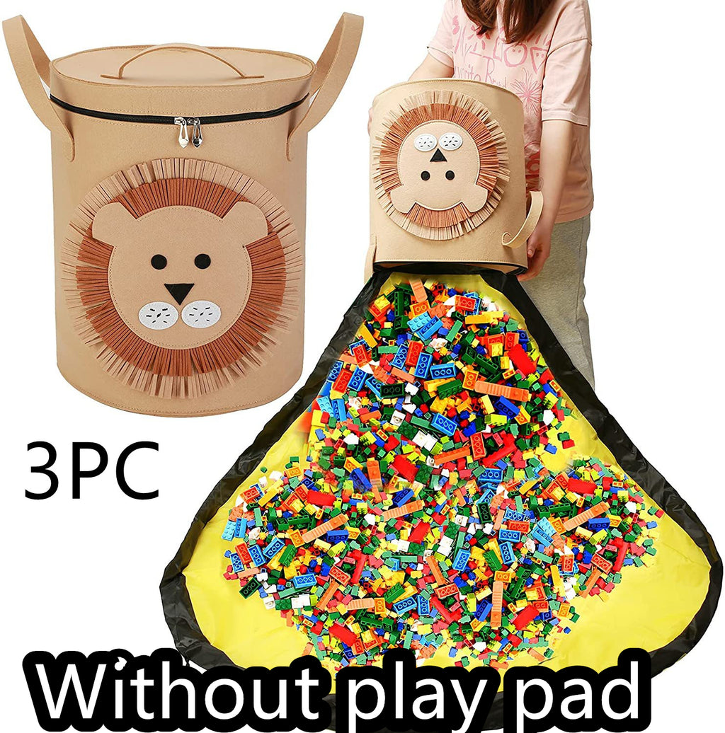 Sac de rangement feutre Toy Play Mat 2 en 1 Pull Rope