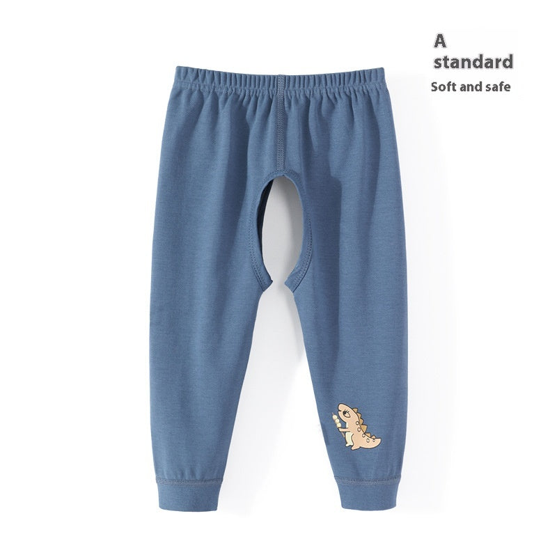 Garçon Pantalon à siège ouvert Pantalons Bébé Pantalon Pure Coton