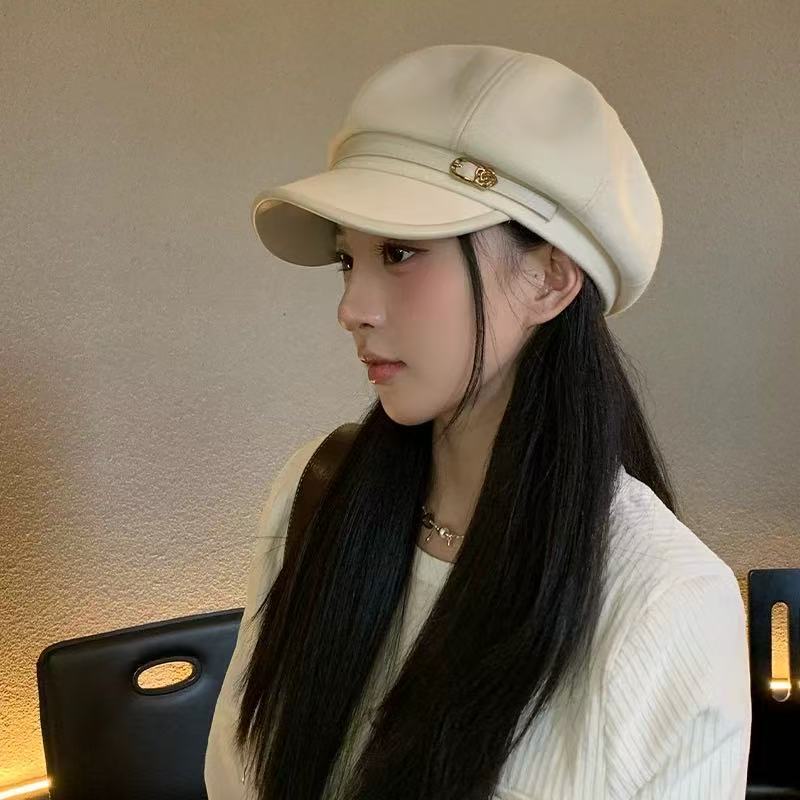 Retro Artistic Black Cap Beret de style japonais