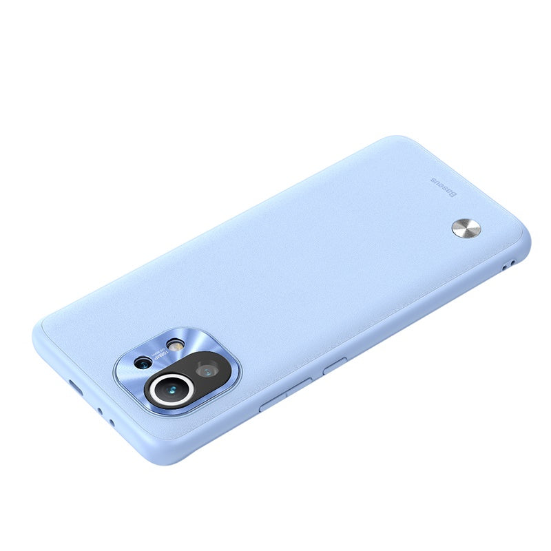 Étui en cuir uni en alliage pour Xiaomi 11