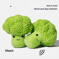 Chien Molar Dents Nettoyage Brocoli Plush Doll Sound Toy