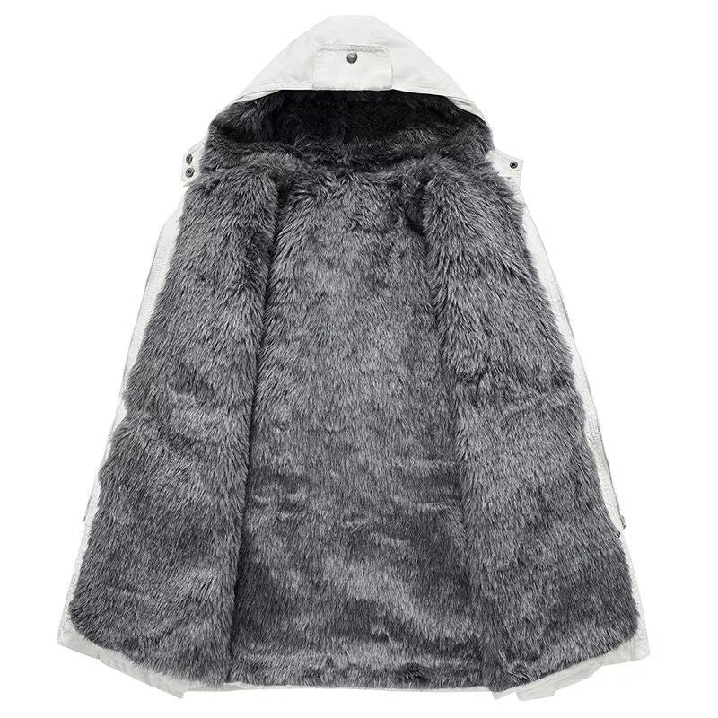 Manteau de coton laine Style mi-long