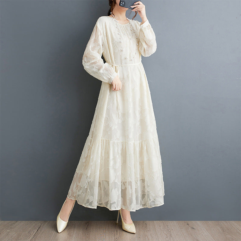 Robe élégante à double couche pour femmes