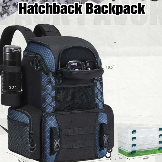 Sac à dos de pêche Tackle avec couverture imperméable