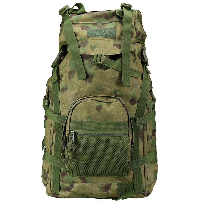 60L Camouflage Backpack for Camping Hiking and Cycling