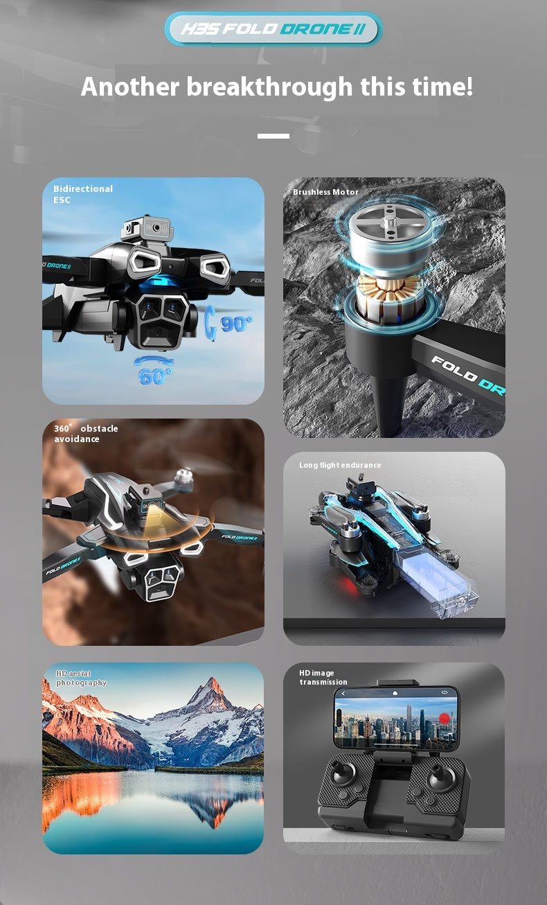 H35 Photographie aérienne UAV Évitement d'obstacles HD de 8k