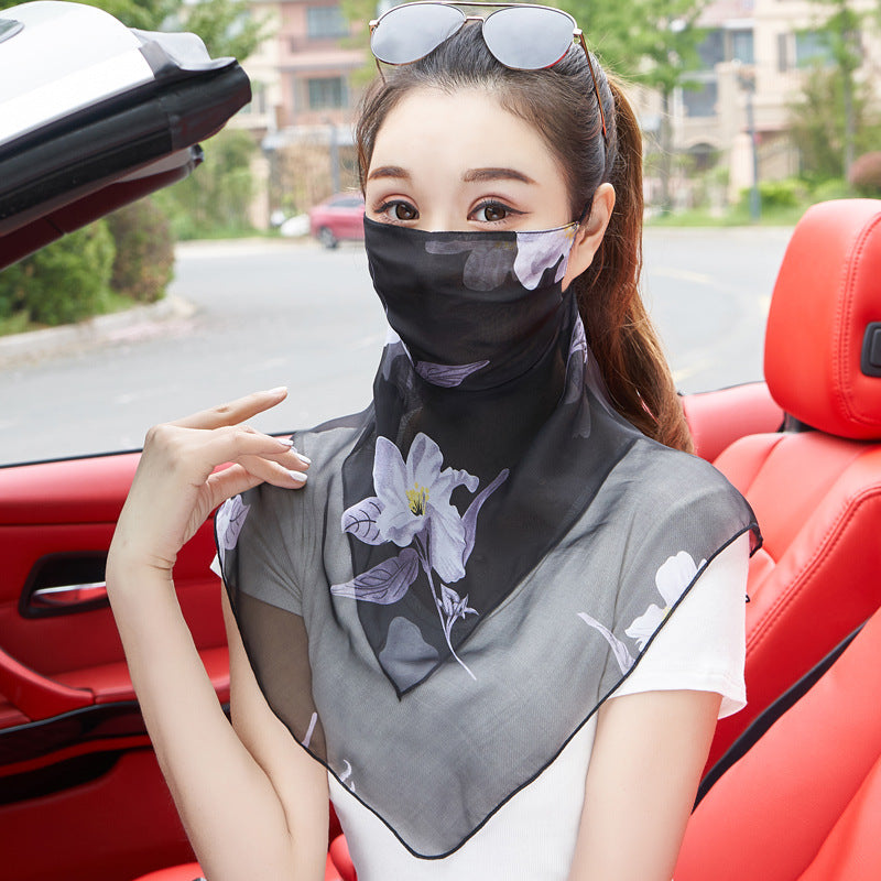 Masque en soie Voile respirante pour femmes