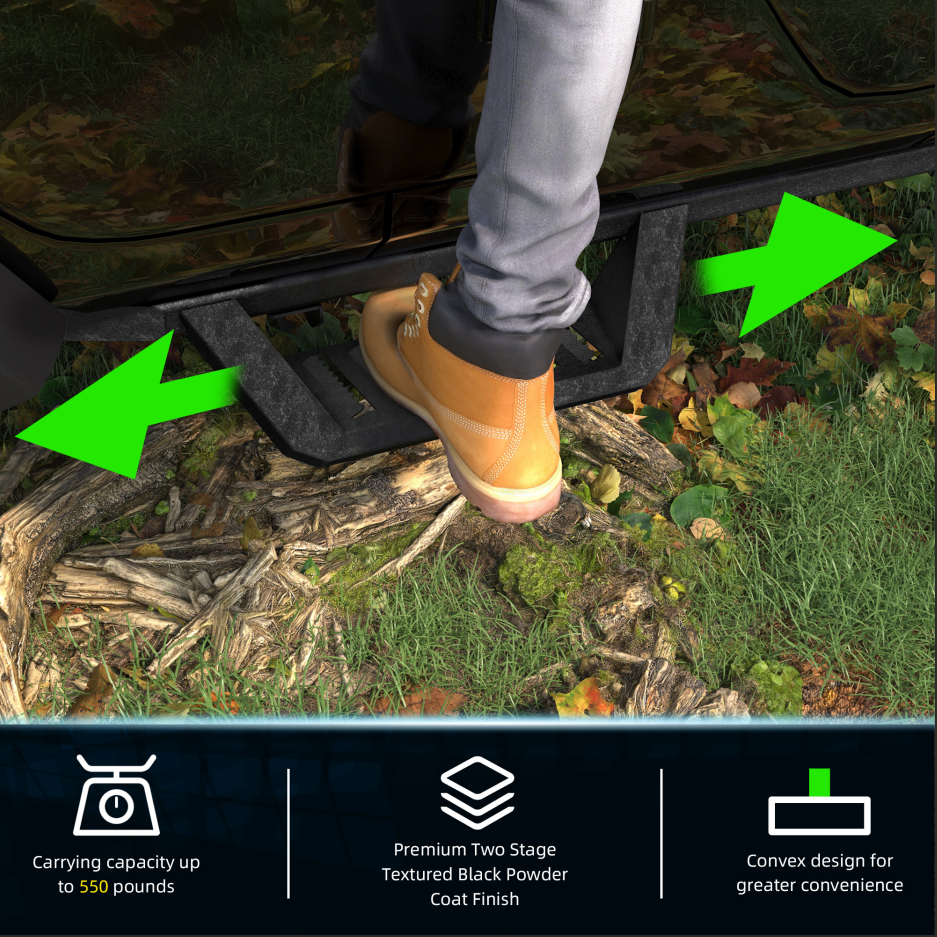 Barres Running Boards Compatibles avec Wrangler JK 4 Portes