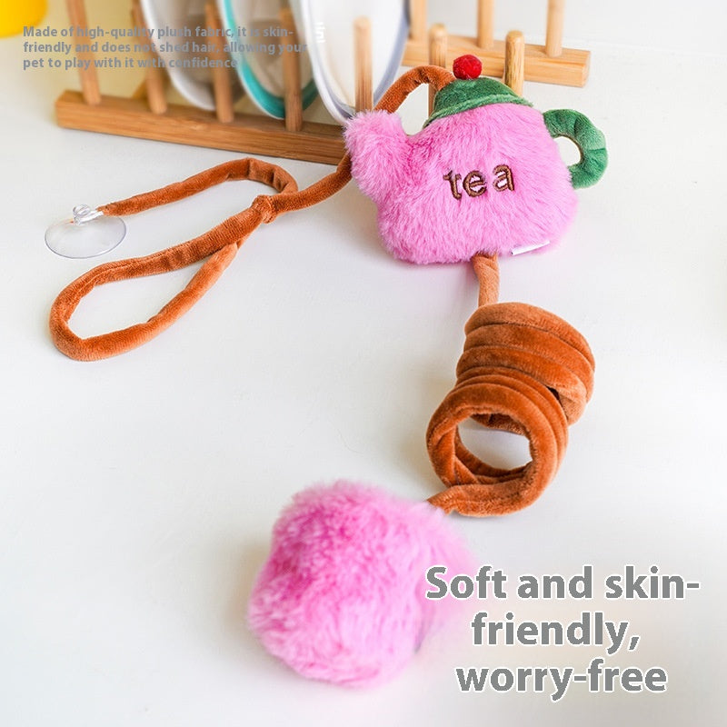 Jouet à chaîne élastique de chat Self-Hi Soulagent Stuffy Cat Teaser