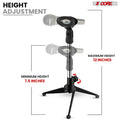 5 Core Mic Stand Tripod Universal Desktop Microphone Stand Table Support