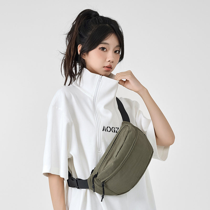 Portable extérieur imperméable poitrine pour hommes et femmes Sports petit sac ceinture