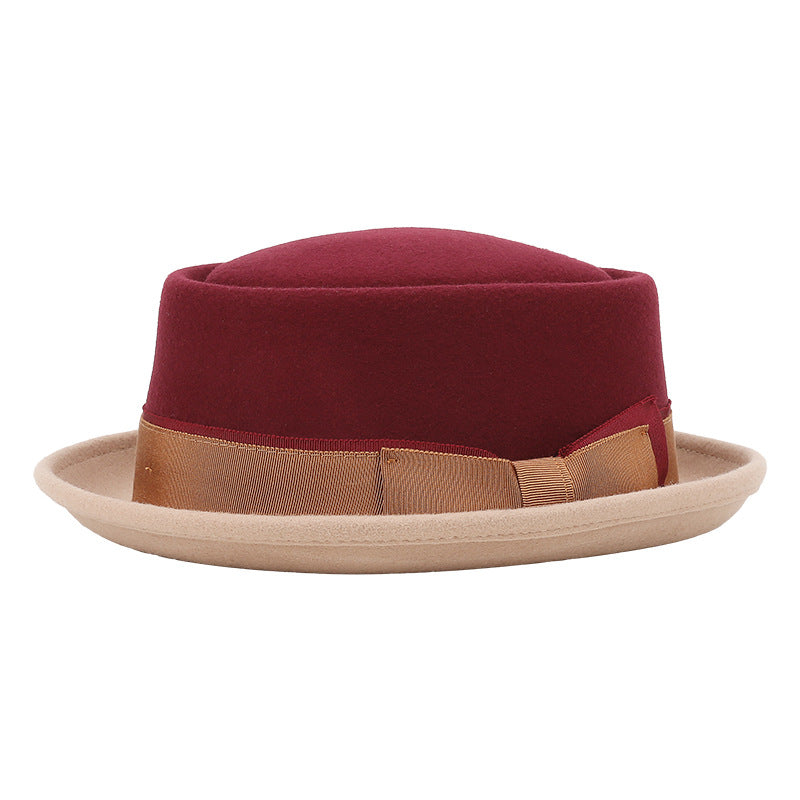 Chapeau en laine Vintage style britannique