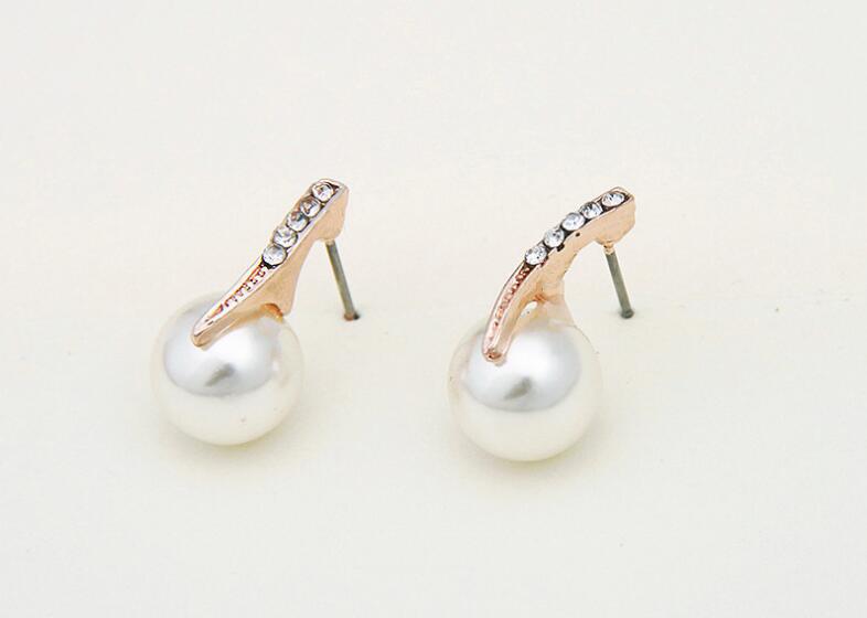 Mariée Strass Perle Boucles d'oreilles Collier Set Banquet Robe Bijoux