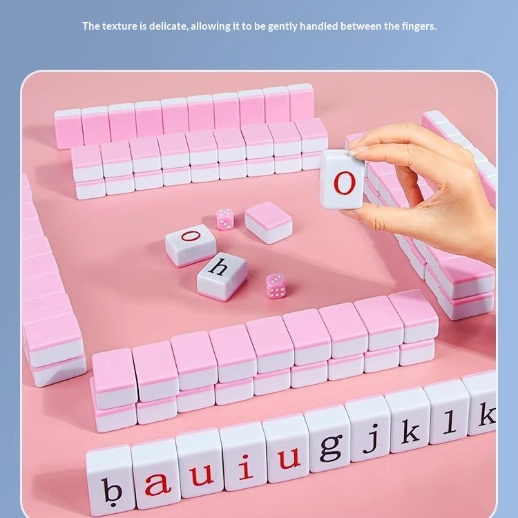 Jeu d'orthographe de mots Alphabet Mahjong