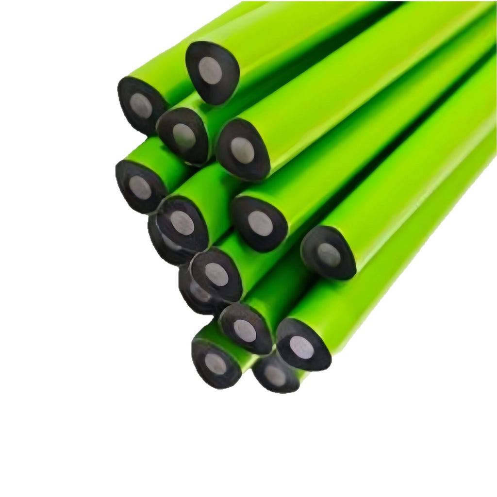 Triangular Hb Petit Rod Vert Crayon en bois noir Étudiant Épais lead painting Sketch Kidsren