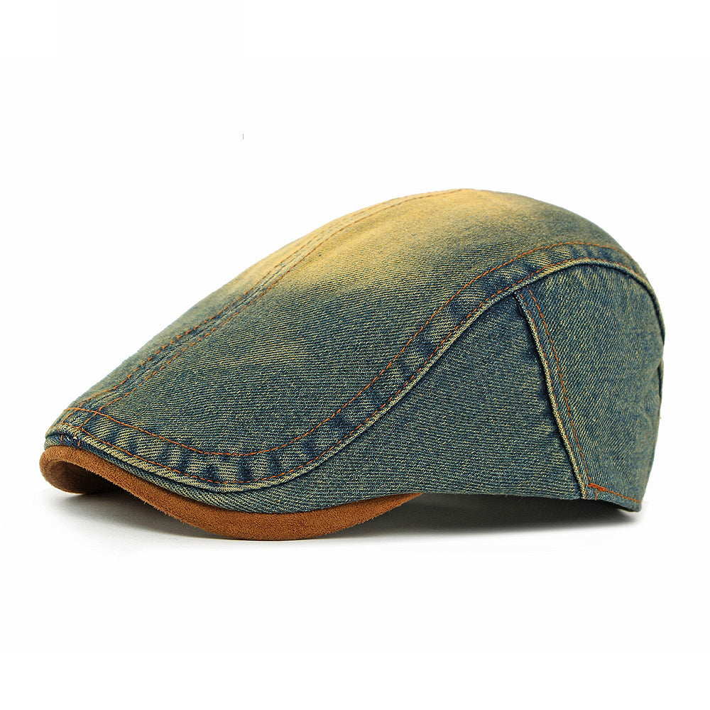 Homme et femme Identique Détressed Suede Sac Edge Retro Workwear Style Forward Hat Sui