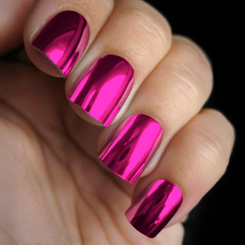 Stickers Nail Miroir Multicolore Texture Métal