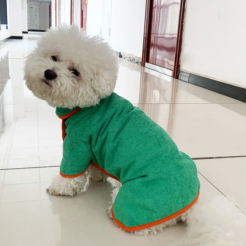 Peignoir de bain pour animaux Serviette de séchage rapide Microfibre Absorbant soft bath Robe Serviette réglable Groomi
