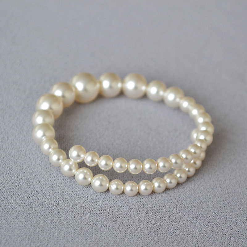 Bracelet de mode en perles graduées pour femmes élégantes
