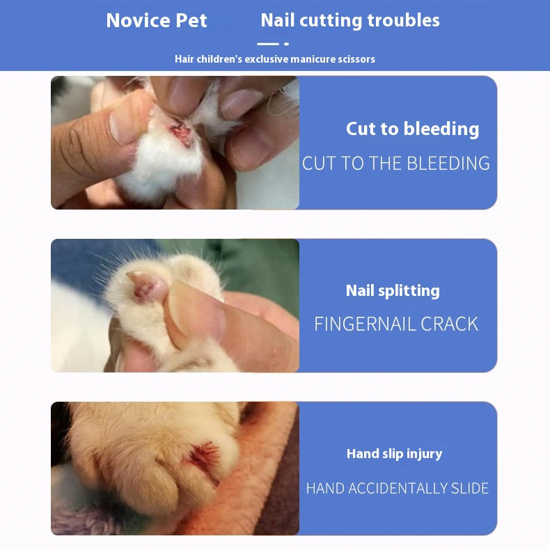 Limite du trou rond de l'animal Ligne de sang anti cisaillement Ciseaux de ongles de chat