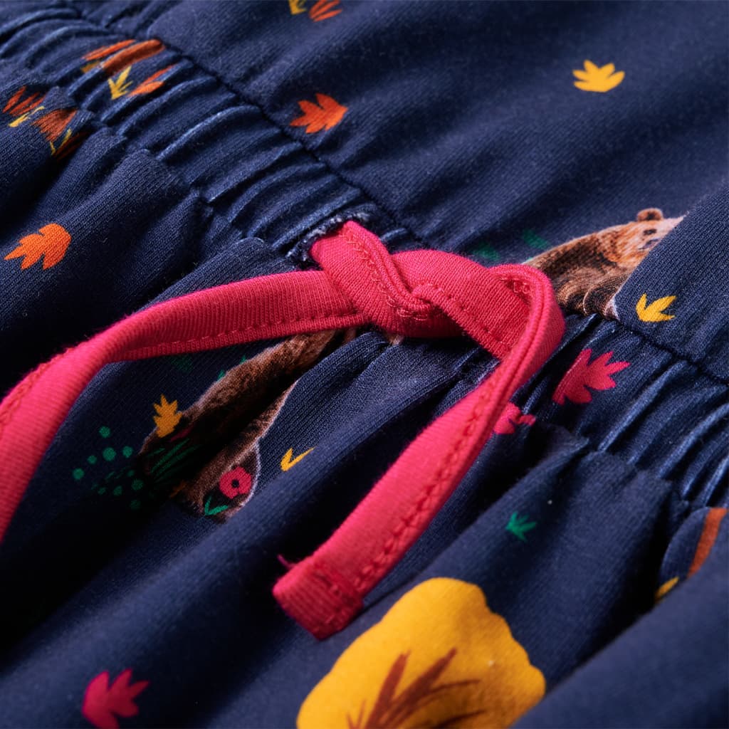 Robe pour enfants à manches longues et cordon de serrage