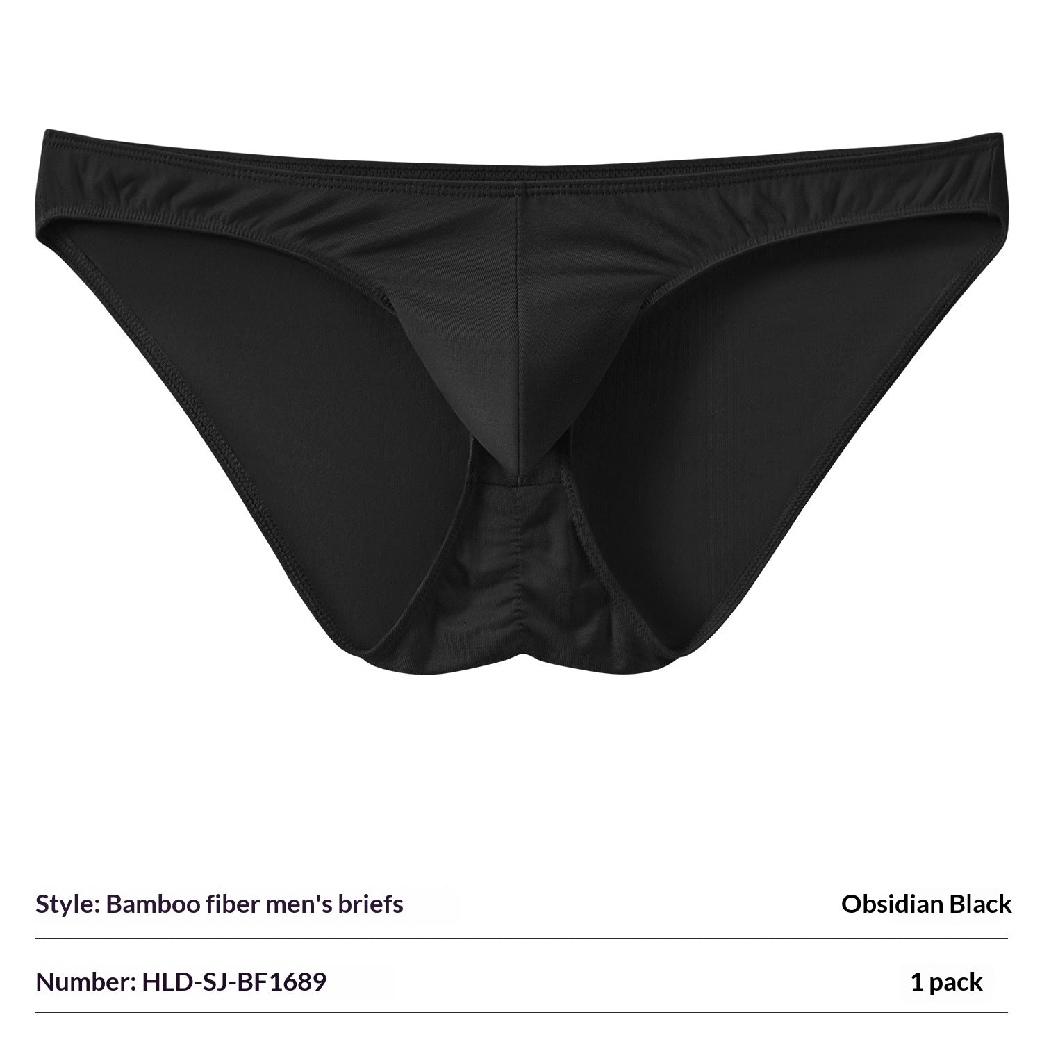 Bamboo Fiber Mens slips with Elephant-Trunk Pouch