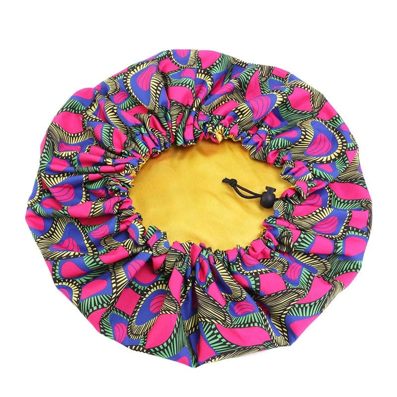 Chapeau rond double couche imprimé