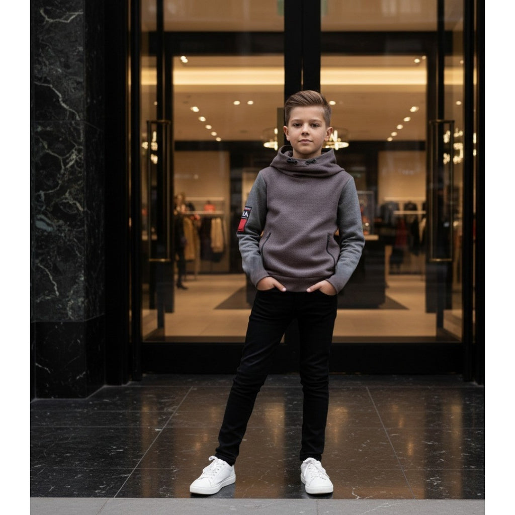 Garçons Printemps Hoodie Casual Sweatshirt Pullover Enfants Streetwear Jumper Age 3-14Ys