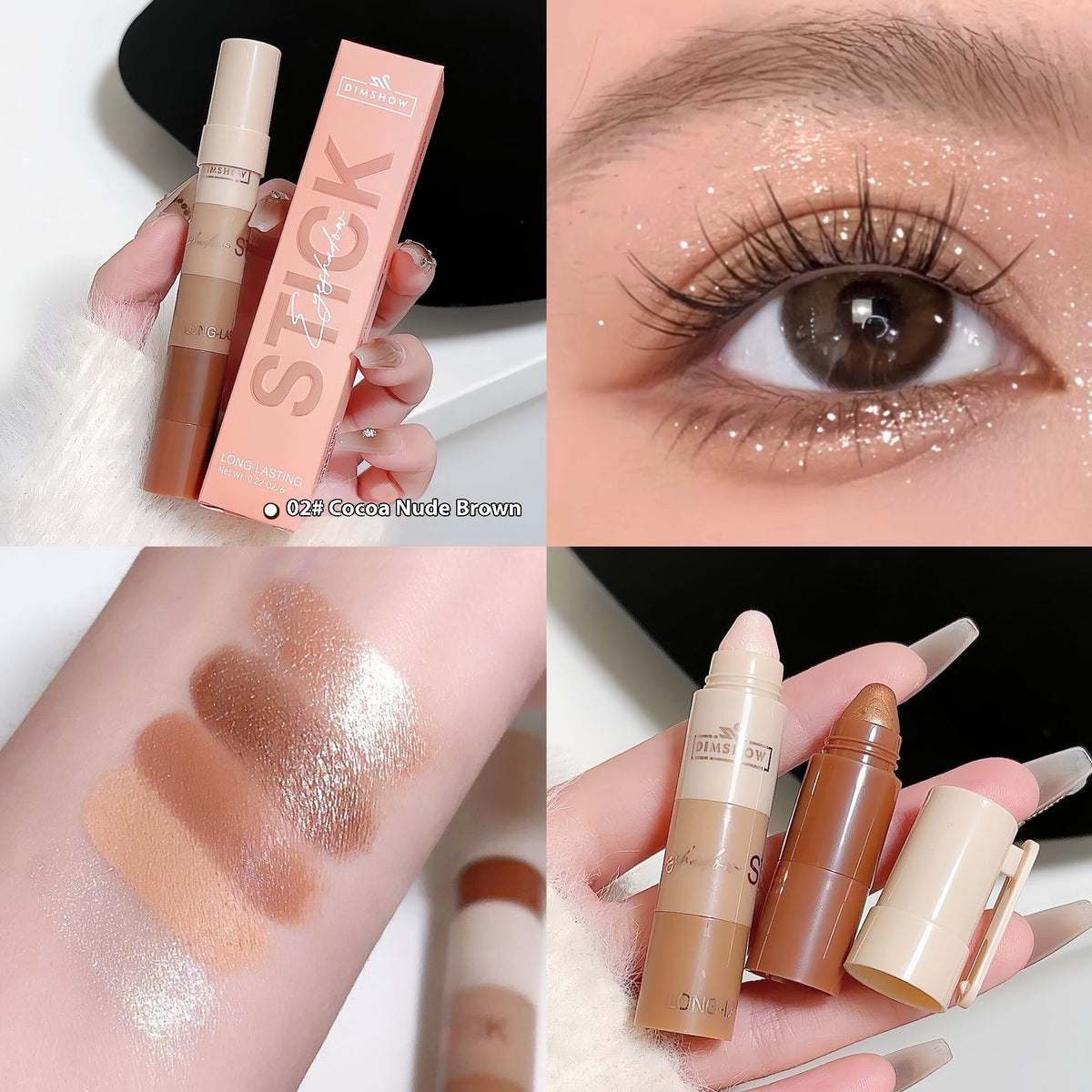 Cinq et cinq sections Stylo Eyeliner paresseux surplombant le visage uni