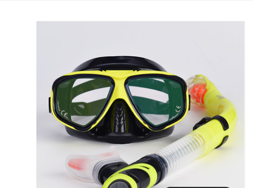 Snorkeling Sambo Set Snorkel complet à sec Grand cadre Anti-fog Myopia Gants Equipme de natation