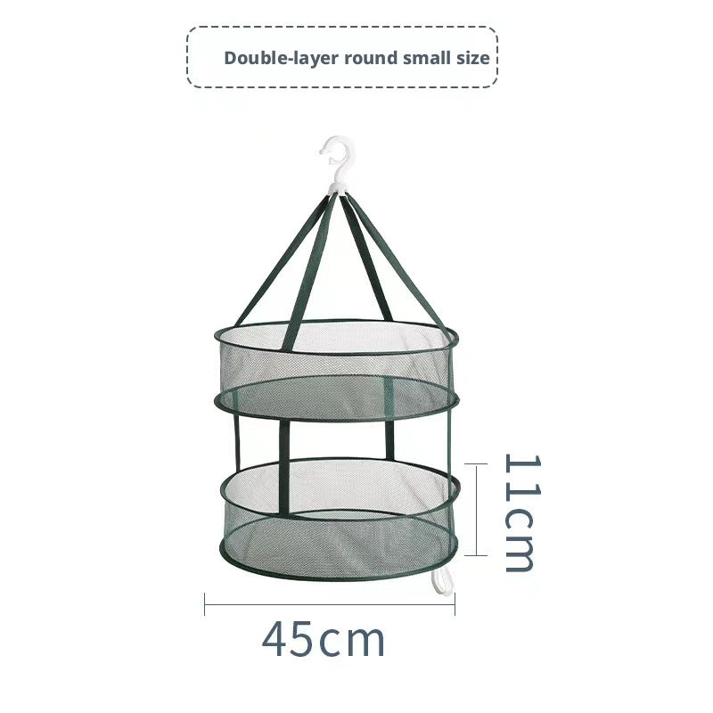 Panier de vêtements plats-petite double couche-1 pièce