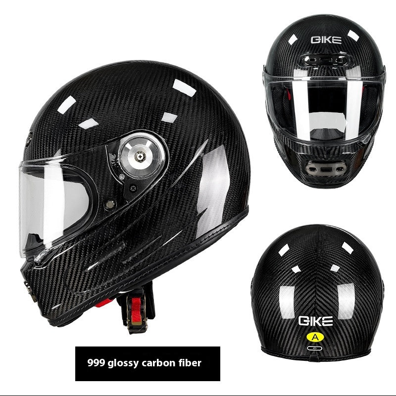 Casque de protection en fibre de carbone simplifié