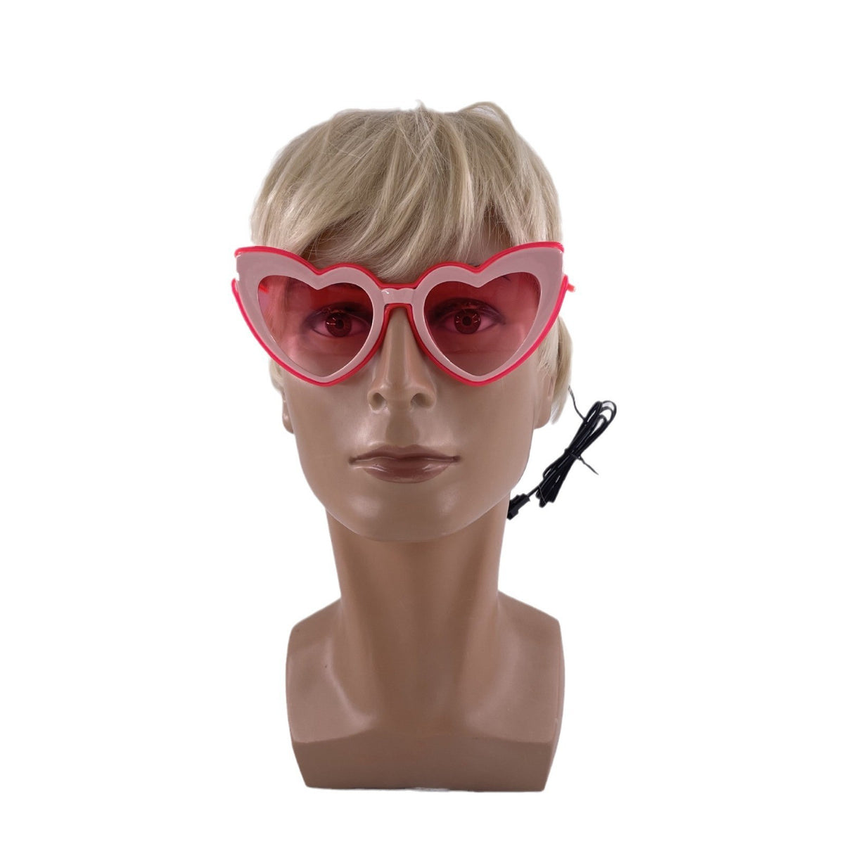Accessoires de soirée pour femmes Lunettes de Glowing en forme de coeur