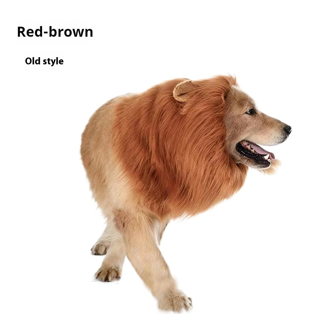 Roi de la Jungle Pet Funny Lion Head Cover