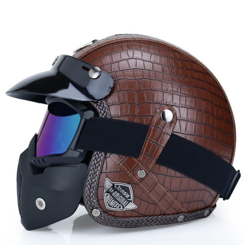 Retro Moto Casque Homme Moto