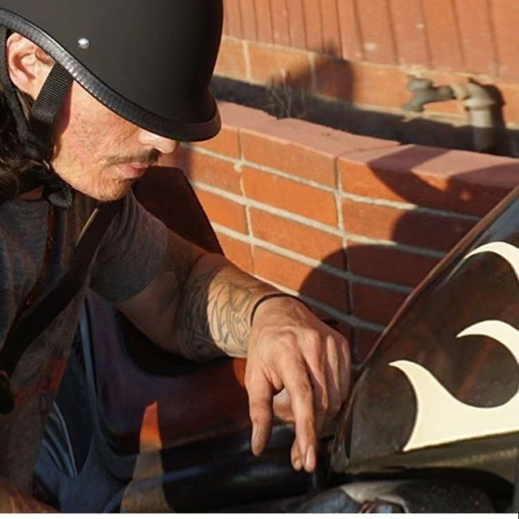 Demi casque rétro pour motos et scooters électriques