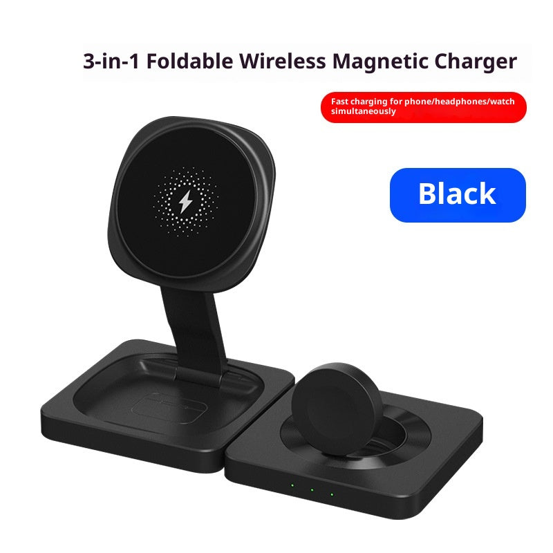 Chargeur magnétique rapide sans fil trois en un