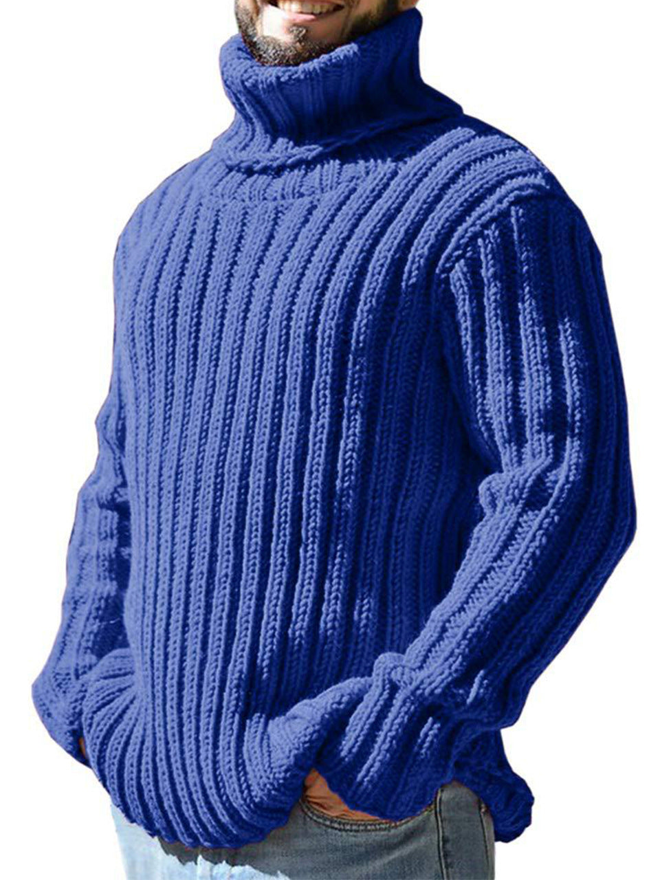 Tortue encolure homme couleur mince tricot haut automne et hiver commerce extérieur sweater mode