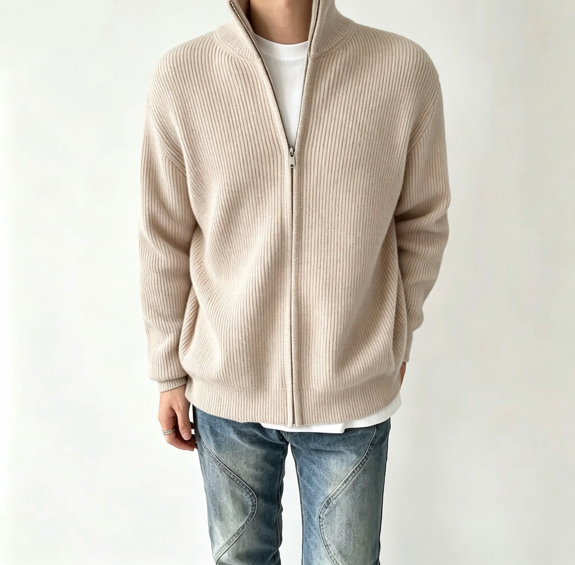 Hommes chaud printemps automne Chandail Cardigan