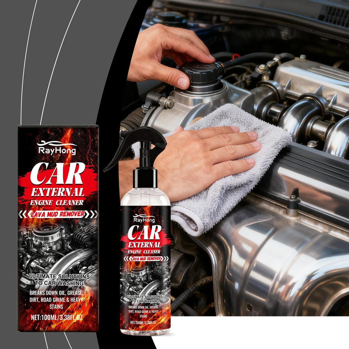 RAYHONG moteur automobile nettoyage extérieur