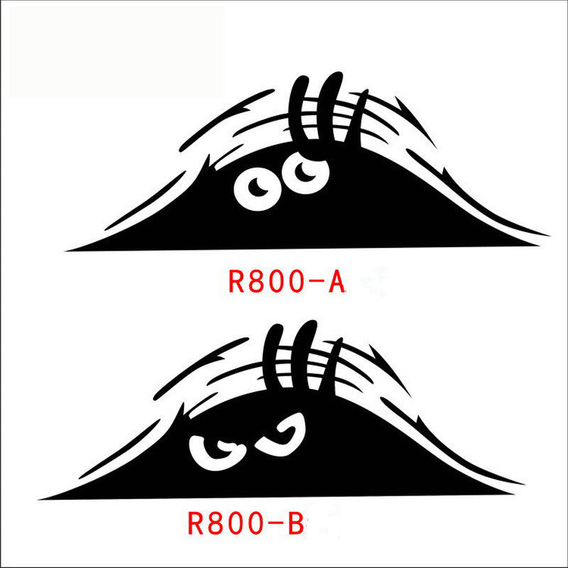 Sticker de voiture de dunes de sable Peeking Elf auto Sticker réfléchissant imperméable