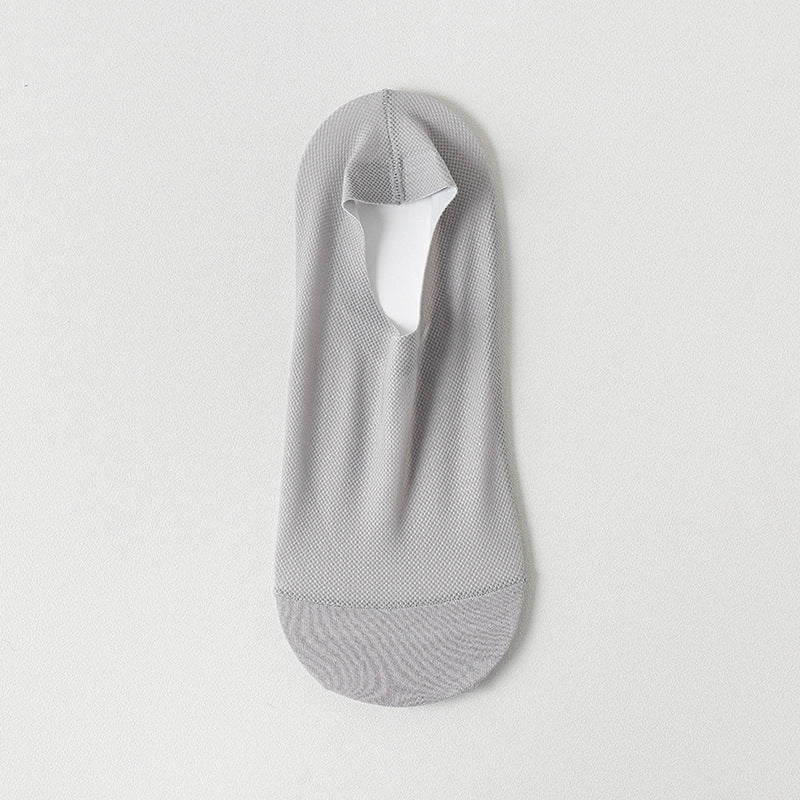 Chaussettes invisibles minces pour hommes Déodorant du fond de coton et absorbant la sueur