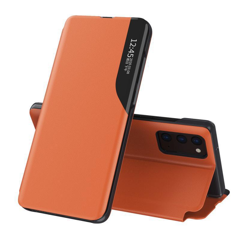 Demi-fenêtre Holster Coque de téléphone portable Affichage latéral Couverture de dormance